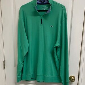 Men’s XL Vineyard Vines Green Quarter-Zip Pullover